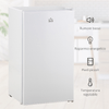HOMCOM-Frigo-Portatile-da-91L-con-Termostato-Regolabile-Scaffali-a-Parete-Ripiani-e-un-Cassetto-in-Metallo-e-Plastica-47-5x44-2x84cm-Bianco