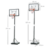 HOMCOM-Canestro-Basket-per-Adulti-con-Altezza-Regolabile---Nero