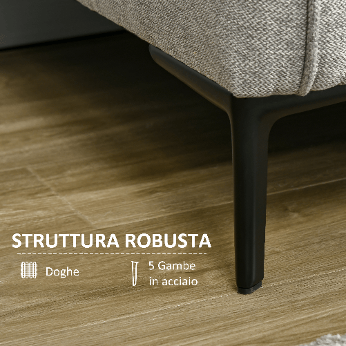 HOMCOM-Divano-3-Posti-in-Tessuto-Grigio-con-5-Piedini-e-Doghe-193x78x71cm