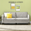 HOMCOM-Divano-3-Posti-in-Tessuto-Grigio-con-5-Piedini-e-Doghe-193x78x71cm