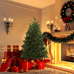 HOMCOM-Albero-di-Natale-Artificiale-da-150cm-con-440-Rami-Base-Pieghevole-e-Rimovibile