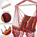 Outsunny-Amaca-Sedia-Sospesa-in-Poliestere-Colorata-100x60x100cm