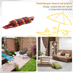 Outsunny-Amaca-Sedia-Sospesa-in-Poliestere-Colorata-100x60x100cm