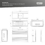 DIGITUS-Switch-di-rete-PoE---9-porte-Fast-Ethernet---8x-RJ45---1x-porta-SFP---Non-gestito---10-100-Mbps---Montaggio-su-guida-DIN-e-a-parete---IP40---Serie-industriale---Blu