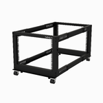 StarTech-com-Server-Rack-a-4-Montanti-8U-Open-Frame-Armadio-Rack-di-Rete-19--con-Ruote-piedini-di-livellamento-o-montaggio-a-pavimento-Quadro-Rack-Scorrevole-profondita-regolabile-per-apparecchiature-AV-Dati-IT