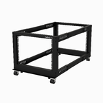 StarTech-com-Server-Rack-a-4-Montanti-8U-Open-Frame-Armadio-Rack-di-Rete-19--con-Ruote-piedini-di-livellamento-o-montaggio-a-pavimento-Quadro-Rack-Scorrevole-profondita-regolabile-per-apparecchiature-AV-Dati-IT