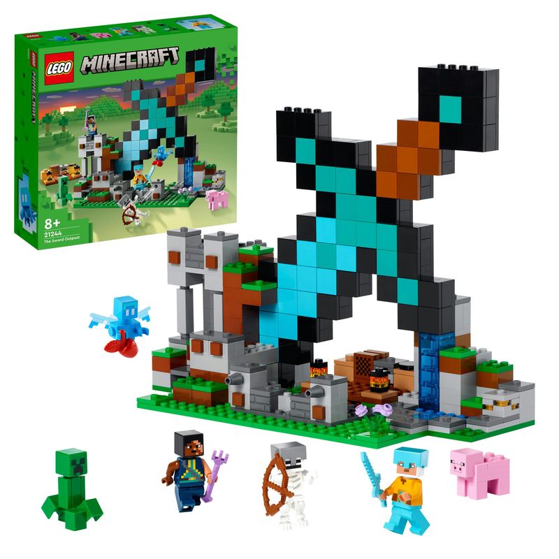 LEGO-Minecraft-21244-The-Sword-Toy-E-Creeper-Skeleton-Per-I-Bambini
