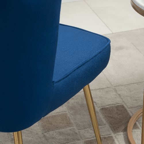 HOMCOM-Set-2-Sedie-Moderne-e-Imbottite-per-Salotto-o-Soggiorno-con-Rivestimento-Effetto-Vellutato-57x58x88cm-Blu