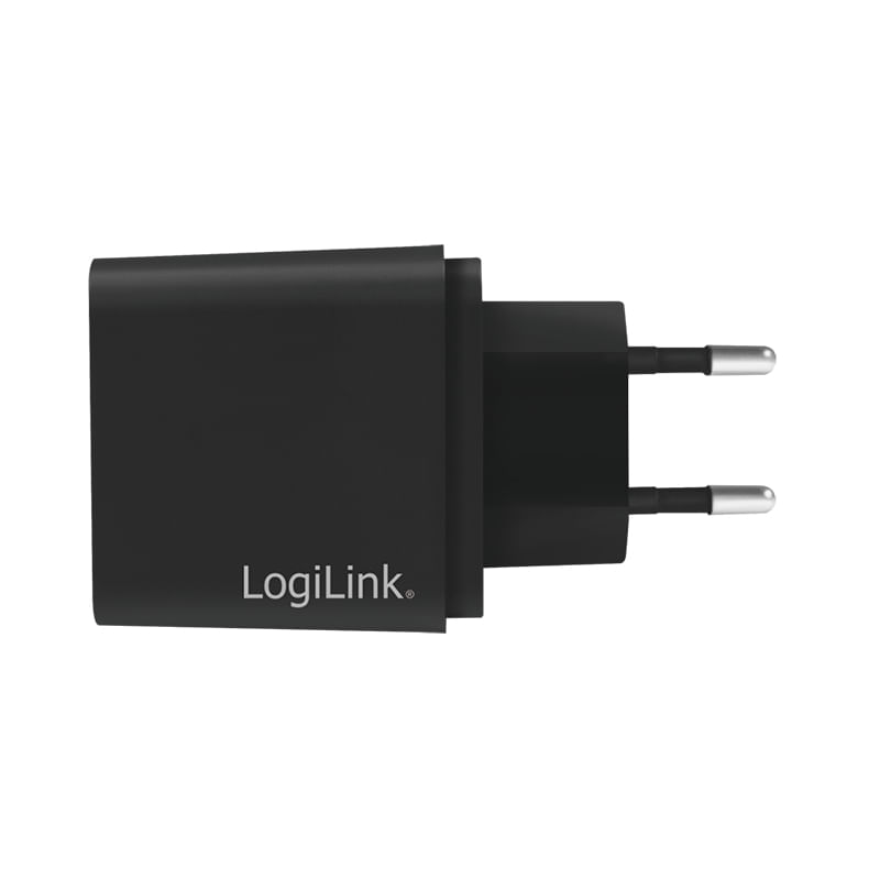 LogiLink-PA0258-Caricabatterie-per-dispositivi-mobili-Universale-Nero-AC-Ricarica-rapida-Interno