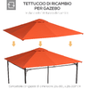 Outsunny-Tetto-di-Ricambio-per-Gazebo-3x3m-in-Poliestere-Impermeabile-Anti-UV-Arancione
