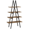 HOMCOM-Scaffale-Libreria-4-Livelli-in-Truciolato-e-Acciaio-ad-A