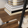 HOMCOM-Scaffale-Libreria-4-Livelli-in-Truciolato-e-Acciaio-ad-A