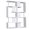 HOMCOM-Mobile-a-Scaffali-Libreria-5-Livelli-in-Legno-Bianco-120x28-6x160cm