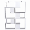 HOMCOM-Mobile-a-Scaffali-Libreria-5-Livelli-in-Legno-Bianco-120x28-6x160cm