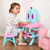 HOMCOM-Set-2-in-1-da-32pz-per-Bambine-3-6-Anni-Tavolo-per-Trucco-con-Accessori-e-Pianoforte-49-5x23x66-cm-Blu-e-Rosa