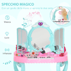 HOMCOM-Set-2-in-1-da-32pz-per-Bambine-3-6-Anni-Tavolo-per-Trucco-con-Accessori-e-Pianoforte-49-5x23x66-cm-Blu-e-Rosa