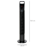 HOMCOM-Ventilatore-a-Colonna-con-Telecomando-fino-a-5m-Oscillante-70--con-3-Modalita-e-3-Velocita-Timer-7-5h-40W-Nero--18x78-5cm