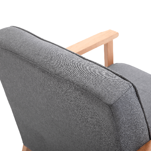 HOMCOM-Poltrona-Vintage-Stile-Scandinavo-Morbida-e-Ammortizzata-Trapuntatura-a-Bottoni-con-Piping-sui-Bordi-del-Cuscino-Legno-di-Faggio-Lino-Grigio-Max--200-kg-64-5x70x74cm