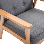 HOMCOM-Poltrona-Vintage-Stile-Scandinavo-Morbida-e-Ammortizzata-Trapuntatura-a-Bottoni-con-Piping-sui-Bordi-del-Cuscino-Legno-di-Faggio-Lino-Grigio-Max--200-kg-64-5x70x74cm