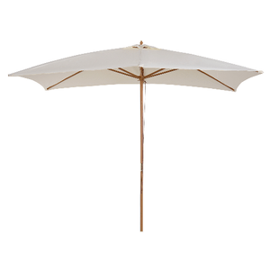 Outsunny Ombrellone 2x3 m da Giardino Impermeabile, in Legno e Poliestere 180G, Beige