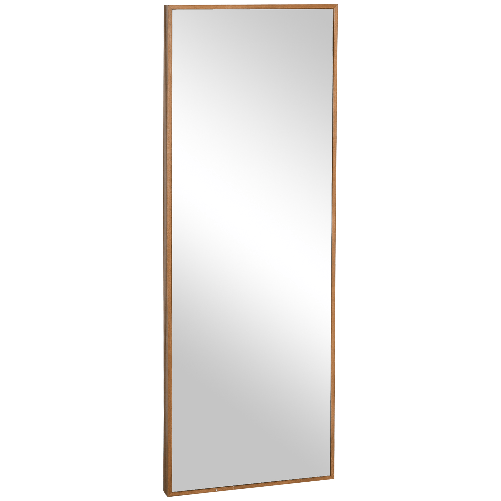 HOMCOM-Specchio-da-parete-e-da-appoggio-in-Legno-di-Pino-con-Ganci-inclusi-45x125cm