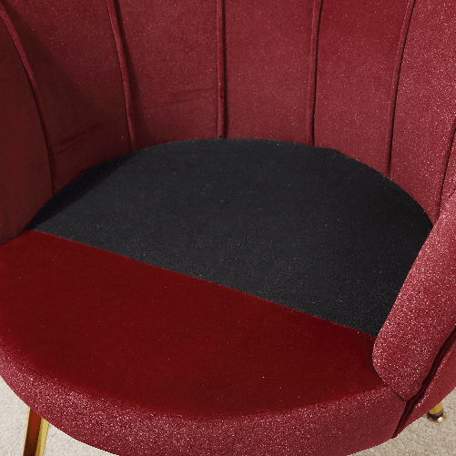 HOMCOM-Poltrona-Vintage-di-Design-in-Velluto-Rosso-Scuro-Poltroncina-da-Camera-con-Schienale-Alto-76x67x74cm