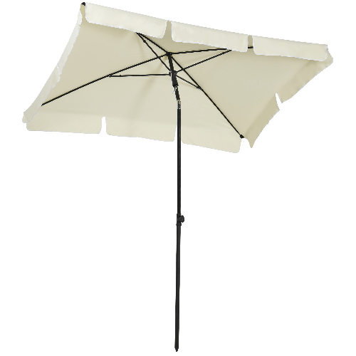 Outsunny-Ombrellone-da-Giardino-Rettangolare-2x1-3-m-con-Inclinazione-Regolabile-e-Palo-in-Alluminio-Beige-e-Nero