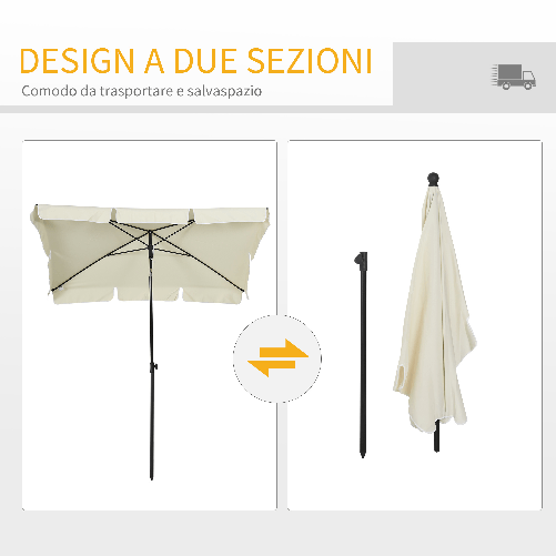 Outsunny-Ombrellone-da-Giardino-Rettangolare-2x1-3-m-con-Inclinazione-Regolabile-e-Palo-in-Alluminio-Beige-e-Nero