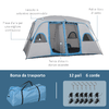 Outsunny-Tenda-da-Campeggio-4-8-Posti-con-2-Stanze-e-Finestre-Anti-UV-e-Impermeabile-Grigia