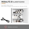 HOMCOM-Armadietto-Pensile-da-Bagno-con-1-Anta-Specchio-e-Luci-a-LED---2-Ripiani-Interni---MDF-Bianco--60-x-50-x-15cm-