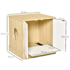 PawHut-Mobile-Lettiera-per-Gatti-con-2-Ante-e-Ripiano-Interno-Estraibile-in-Legno-60x55x62-5cm---Legno-Bianco
