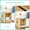 PawHut-Mobile-Lettiera-per-Gatti-con-2-Ante-e-Ripiano-Interno-Estraibile-in-Legno-60x55x62-5cm---Legno-Bianco