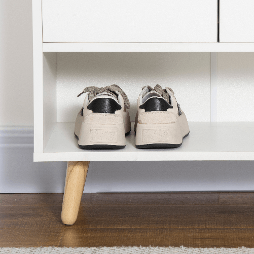 HOMCOM-Mobile-Scarpiera-Salvaspazio-in-Legno-Bianco-con-Ripiano-Aperto-Armadio-Scarpiera-di-Design-per-Ingresso-60x30x92cm