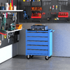 HOMCOM--Carrello-da-Officina-con-5-Cassetti-Portautensili-da-Lavoro-67-5x33x77cm
