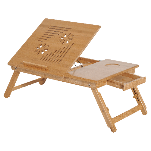 HOMCOM-Tavolino-da-Letto-per-PC-Portatile-con-Sistema-di-Raffreddamento-in-Bambu-55---35---22-30cm