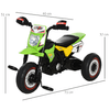 HOMCOM-Triciclo-a-pedali-per-Bambini-Eta-18-36-Mesi---Verde