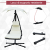 Outsunny-Lettino-Sdraio-Chaise-Longue-Prendisole-con-Tettuccio-Crema-190---115---190cm