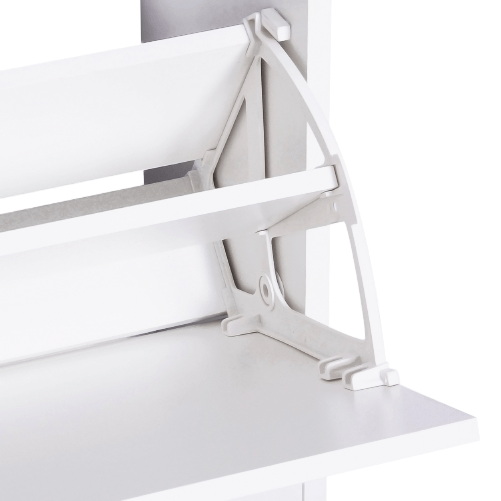 HOMCOM-Mobile-per-Ingresso-in-Legno-Set-3-Pezzi-con-Scarpiera-Appendiabiti-e-Specchio-80x27x46-5cm---Bianco
