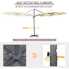 Outsunny-Ombrellone-da-Giardino-Decentrato-3x2-5-m-con-Angolazione-Regolabile-e-Girevole-a-360--Crema