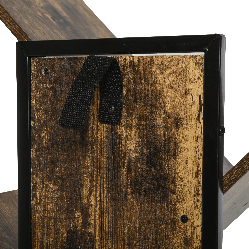 HOMCOM-scaffale-libreria-design-scaffale-in-legno-ad-Albero-in-Stile-Industriale-con-10-Ripiani-Color-Legno