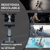 HOMCOM-Vogatore-Professionale-a-Tiraggio-Centrale-per-Allenamento-da-Casa-Salvaspazio-con-Display-130-x-47-5-x-67cm