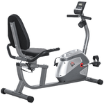 HOMCOM-Cyclette-Orizzontale-con-Schienale-e-Seduta-Regolabile-8-Resistenze-e-Monitor-LCD-121-5-136x62-5x98cm---Grigio