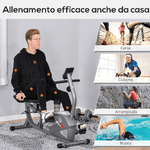HOMCOM-Cyclette-Orizzontale-con-Schienale-e-Seduta-Regolabile-8-Resistenze-e-Monitor-LCD-121-5-136x62-5x98cm---Grigio
