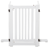 PawHut-Cancellino-per-Cani-Pieghevole-a-3-Pannelli-Porta-Centrale-con-Blocco-Struttura-in-MDF-155x76cm-Bianco