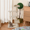 PawHut-Trespolo-per-Gatti-Multilivello-con-Tiragraffi-in-Sisal-Albero-per-Gatti-con-Piattaforme-e-Cuccia-in-Peluche-Beige-50x50x100cm