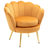 HOMCOM-Poltrona-Vintage-di-Design-in-Velluto-Giallo-Poltroncina-da-Camera-con-Schienale-Alto-76x67x74cm