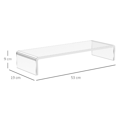 HOMCOM-Supporto-per-Monitor-in-Acrilico-53-x-19-x-9-cm-Trasparente