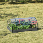 Outsunny-Mini-Serra-da-Giardino-o-Balcone-per-Piante-e-Fiori-con-Fioriera-e-Copertura-in-PVC-Trasparente-120x79x53cm