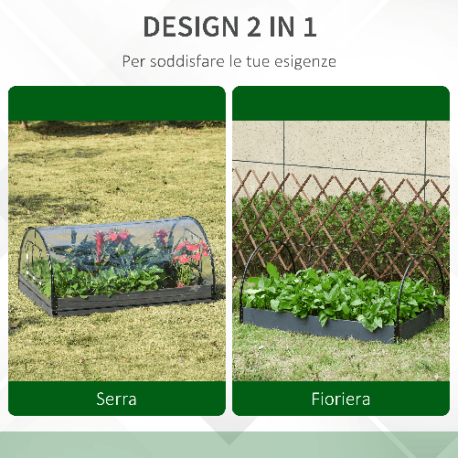 Outsunny-Mini-Serra-da-Giardino-o-Balcone-per-Piante-e-Fiori-con-Fioriera-e-Copertura-in-PVC-Trasparente-120x79x53cm