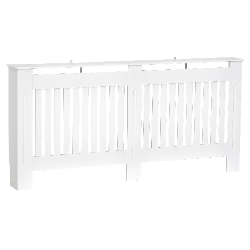 HOMCOM-Copritermosifone-in-Legno-MDF-Bianco-172x19x81cm